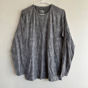Men's Saucony Gray Long Sleeve Shirt Size M